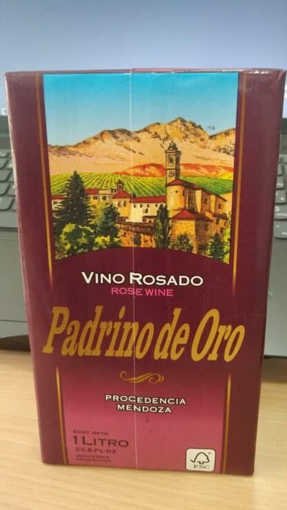 VINO TETRA ROSADO PADRINO DE ORO 1LTS