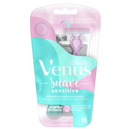 VENUS SUAVE SENSITIVE BLISTER X2 U.